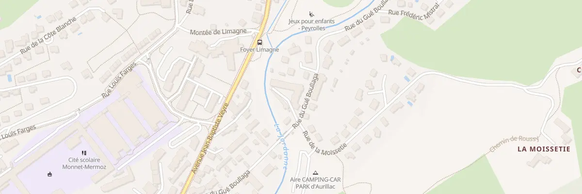Plan du 33 Rue du Gue Bouliaga à Aurillac