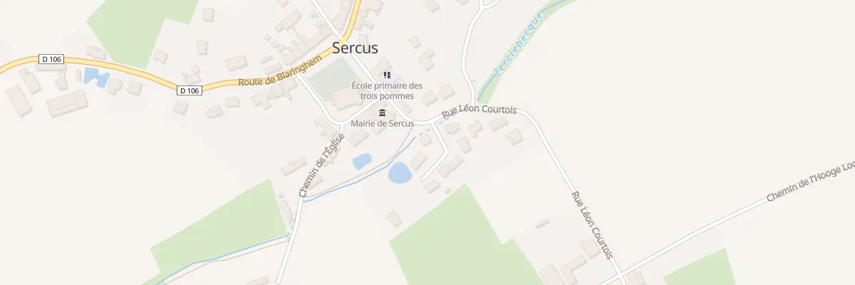 Plan du 114 Rue Leon Courtois à Sercus