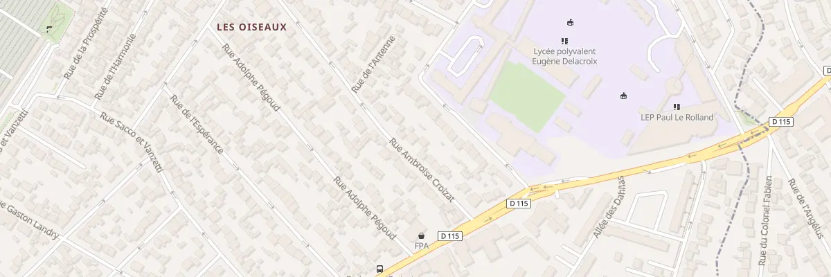 Plan du 113 Rue Ambroise Croizat à Drancy