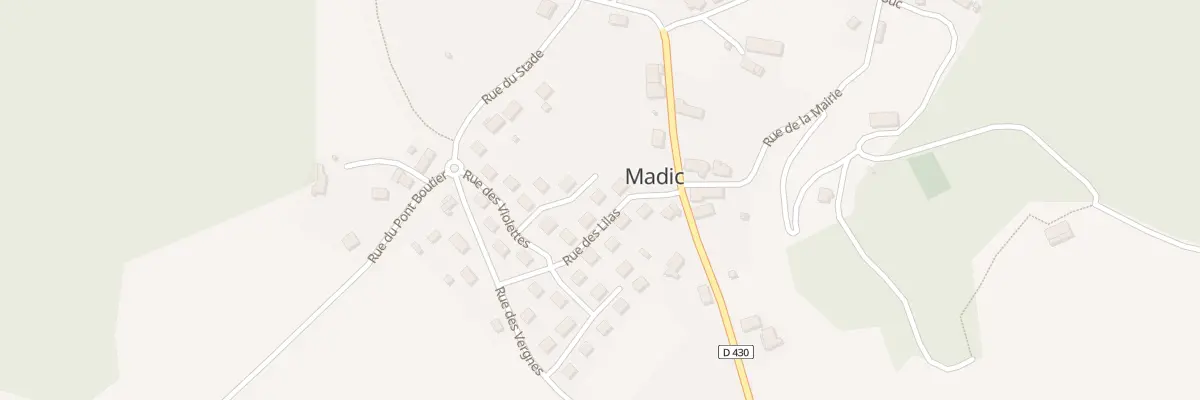 Plan du 54 Rue des Lilas à Madic