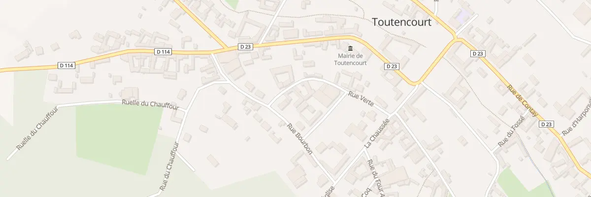 Plan du 3 Rue Verte à Toutencourt