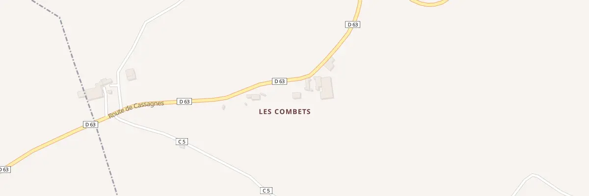 Plan du 5052 Les Combets à Rullac-Saint-Cirq