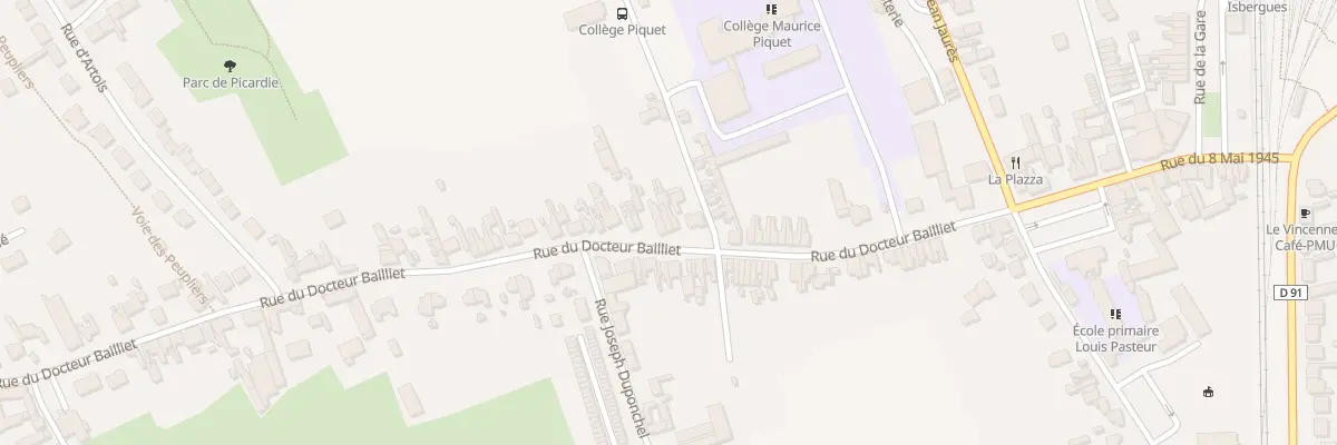 Plan du 229 Rue du Docteur Bailliet à Isbergues