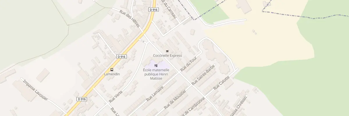 Plan du 380 Rue Raoul Briquet à Auchel