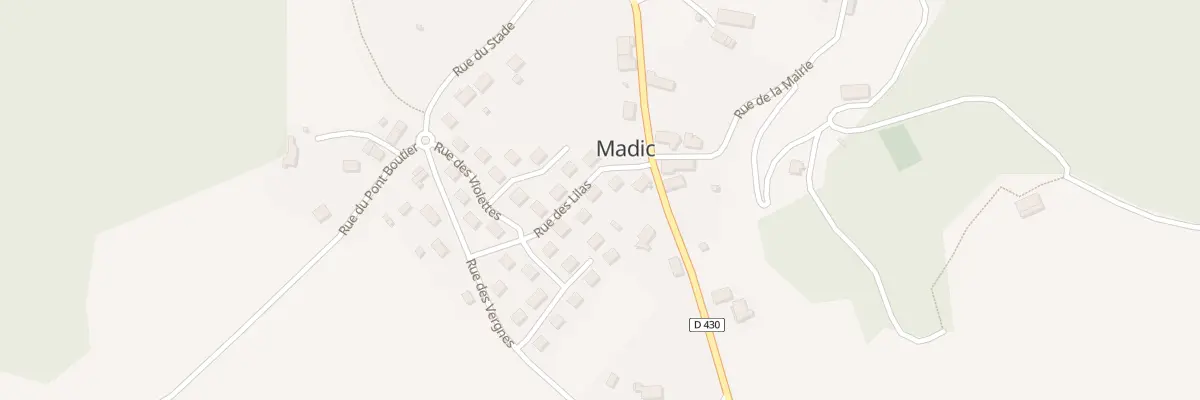 Plan du 55 Rue des Lilas à Madic