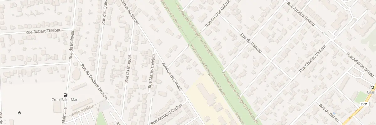 Plan du 50 Av de la Grange à Montgeron