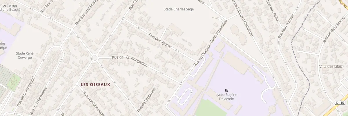 Plan du 38 Rue Des Sports à Drancy