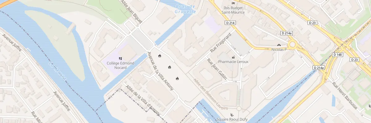 Plan du 8 All des Canotiers à Saint-Maurice