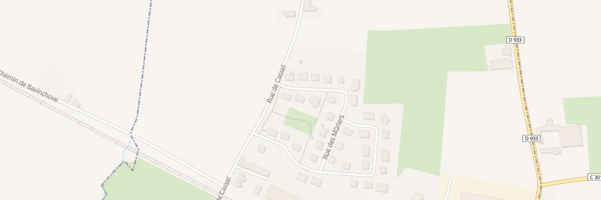 Plan du 8 Rue des Mûriers à Bavinchove