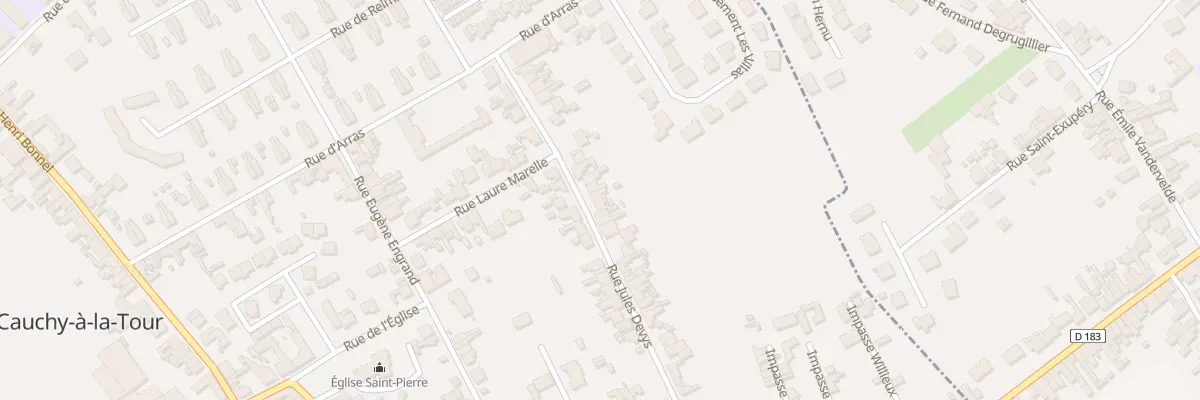 Plan du 25 Rue Jules Devys à Cauchy-à-la-Tour