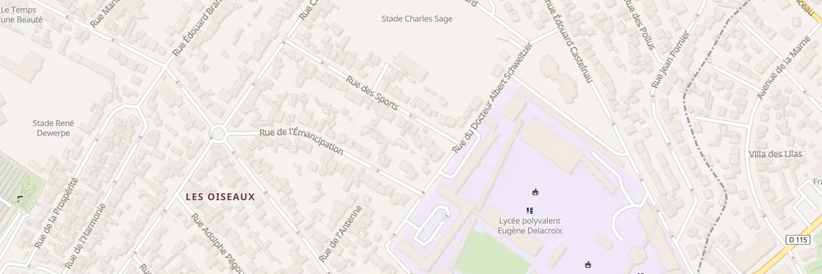Plan du 40 Rue Des Sports à Drancy