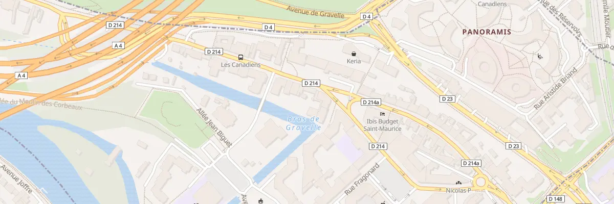 Plan du 240 Rue du Maréchal Leclerc à Saint-Maurice