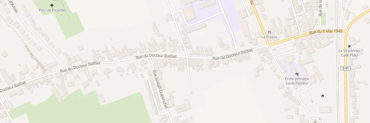 Plan du 204 Rue du Docteur Bailliet à Isbergues