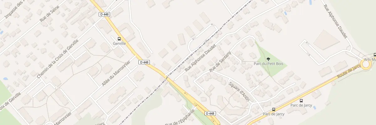 Plan du 6 Rue Alphonse Daudet à Étiolles