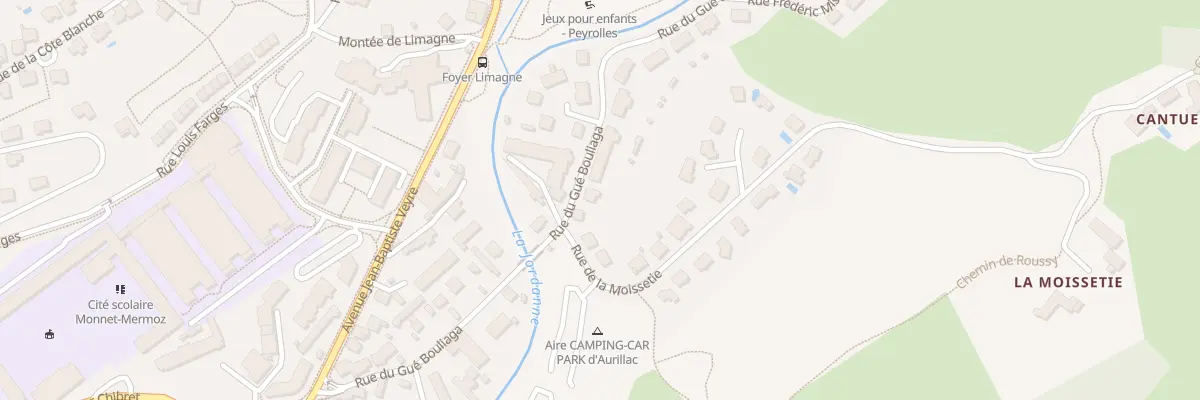Plan du 32 Rue du Gue Bouliaga à Aurillac