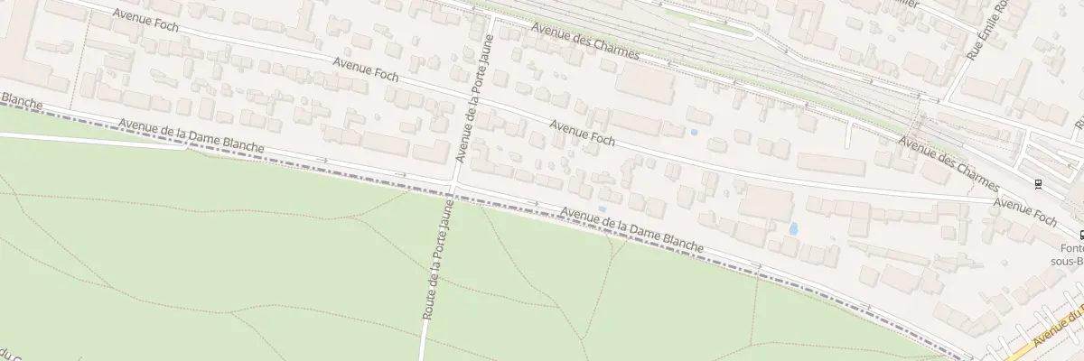 Plan du 20 Av de la Dame Blanche à Fontenay-sous-Bois