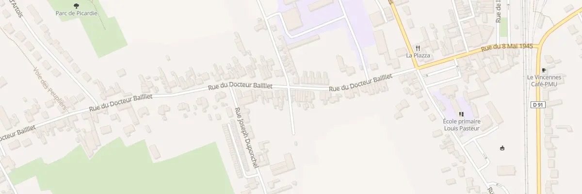 Plan du 194 Rue du Docteur Bailliet à Isbergues