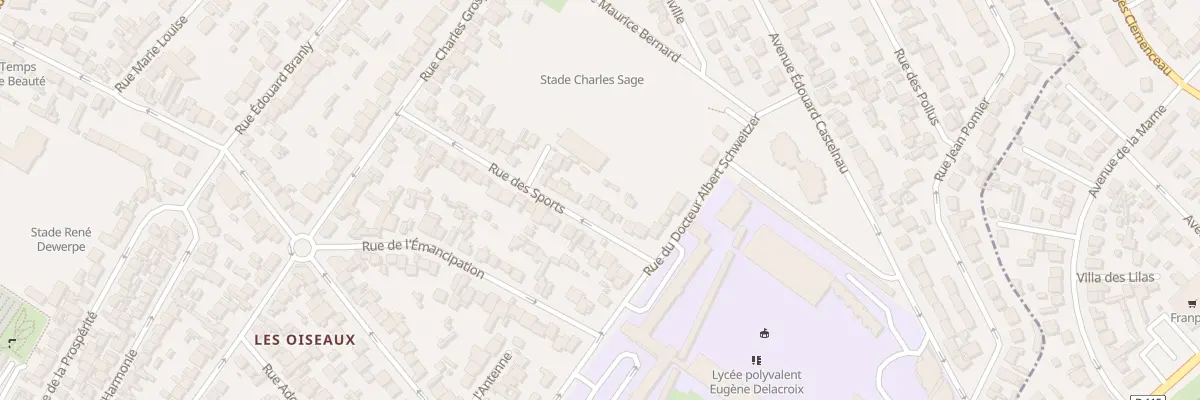 Plan du 31 Rue Des Sports à Drancy
