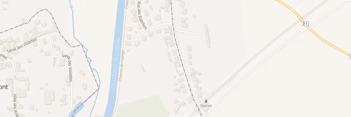 Plan du 20T Rue du Stade à Daours