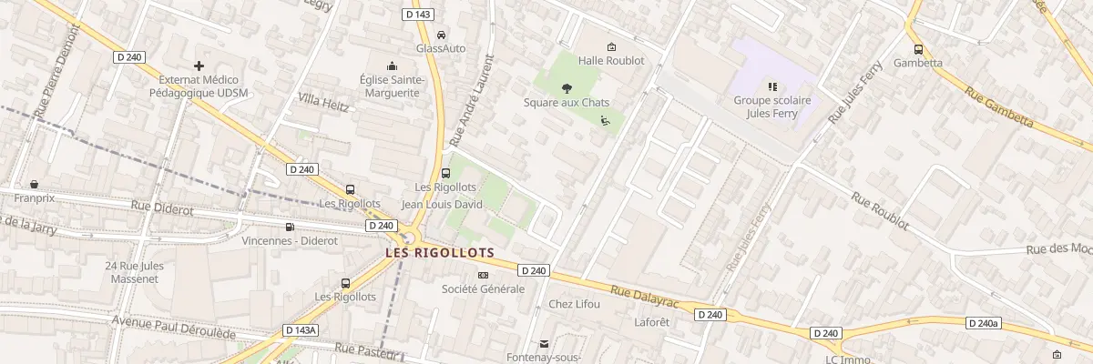 Plan du 23 Rue Eugène Martin à Fontenay-sous-Bois