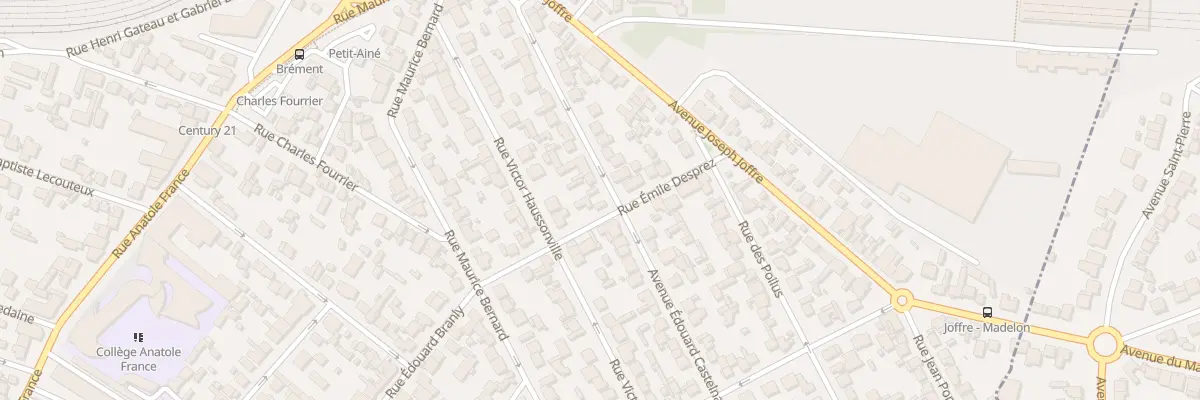 Plan du 21 Rue Emile Desprez à Drancy