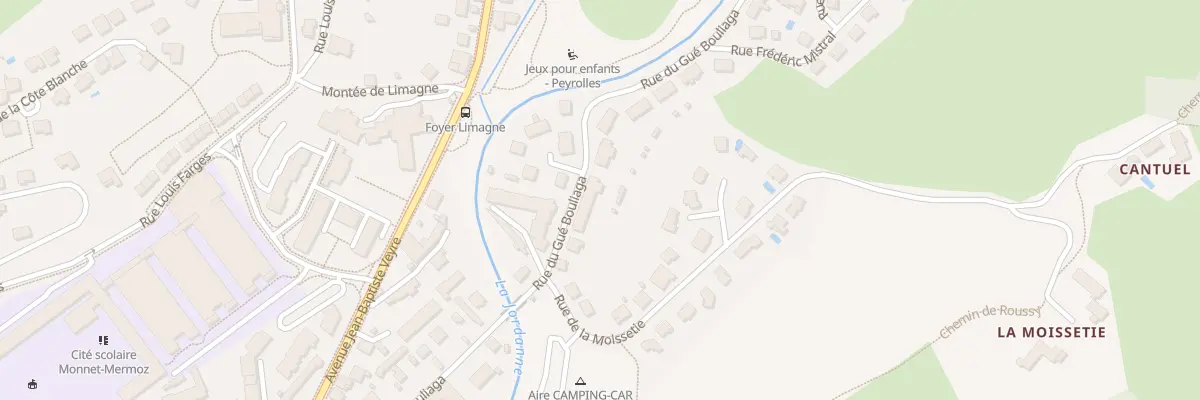 Plan du 40 Rue du Gue Bouliaga à Aurillac