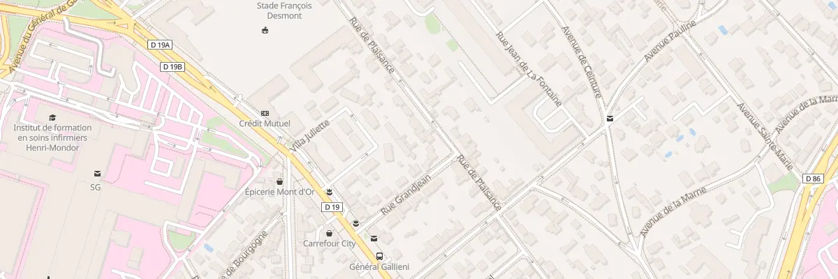 Plan du 11 Rue de Plaisance à Créteil