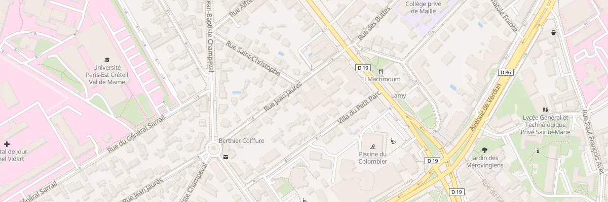 Plan du 11 Rue Jean Jaurès à Créteil