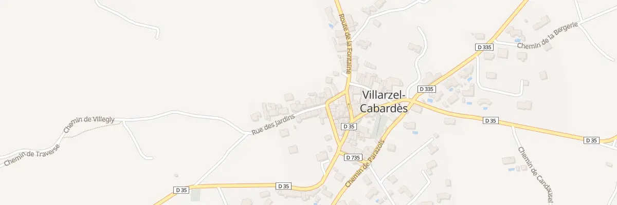 Plan du 42 Le Village à Villarzel-Cabardès