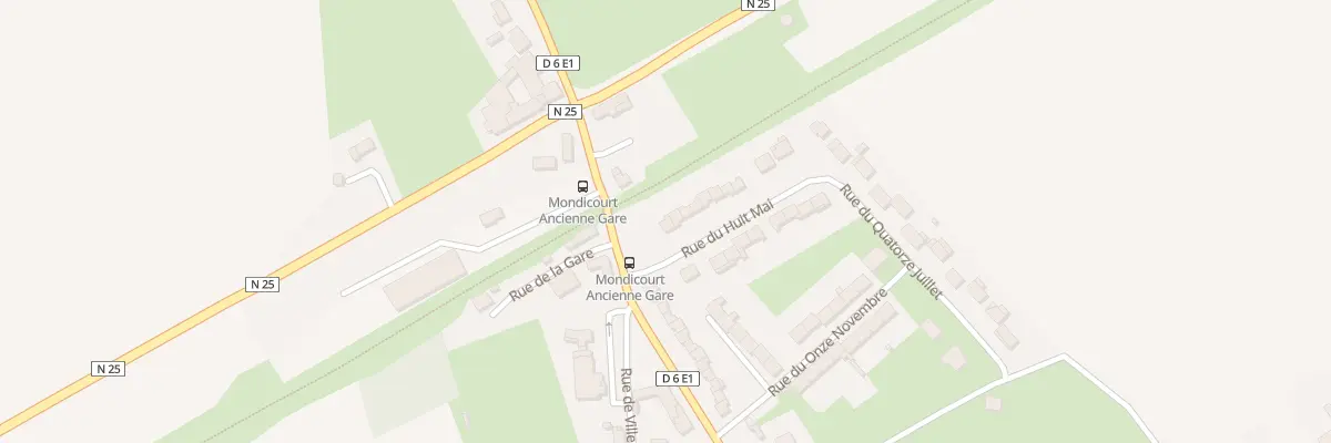 Plan du 1 Rue du 8 Mai à Mondicourt