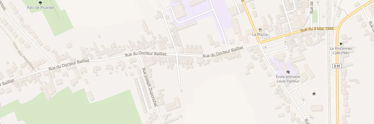 Plan du 174 Rue du Docteur Bailliet à Isbergues