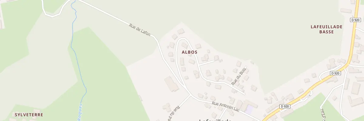 Plan du 6 Rue Albos à Lafeuillade-en-Vézie