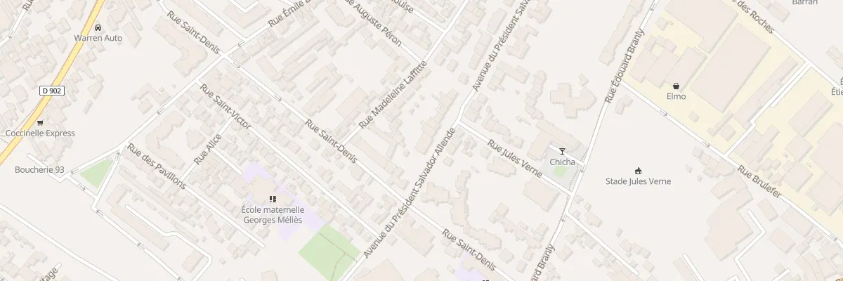 Plan du 43 Av Pdt Salvador Allende à Montreuil