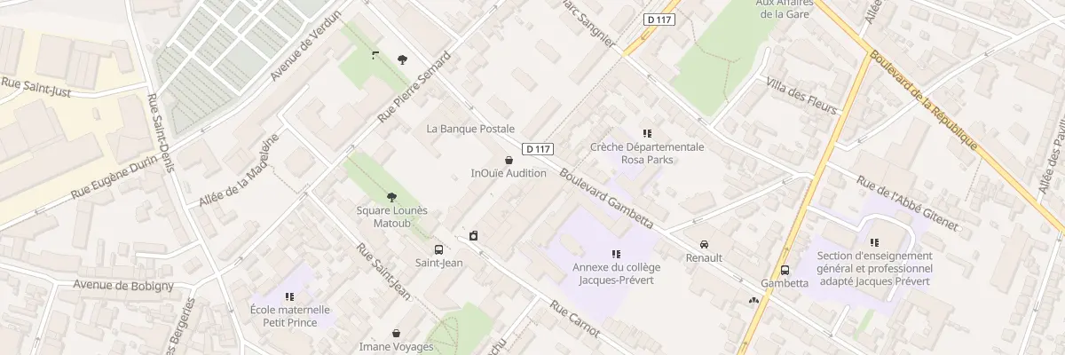 Plan du 2 Bd Gambetta à Noisy-le-Sec