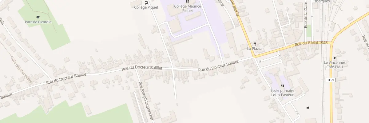 Plan du 171 Rue du Docteur Bailliet à Isbergues