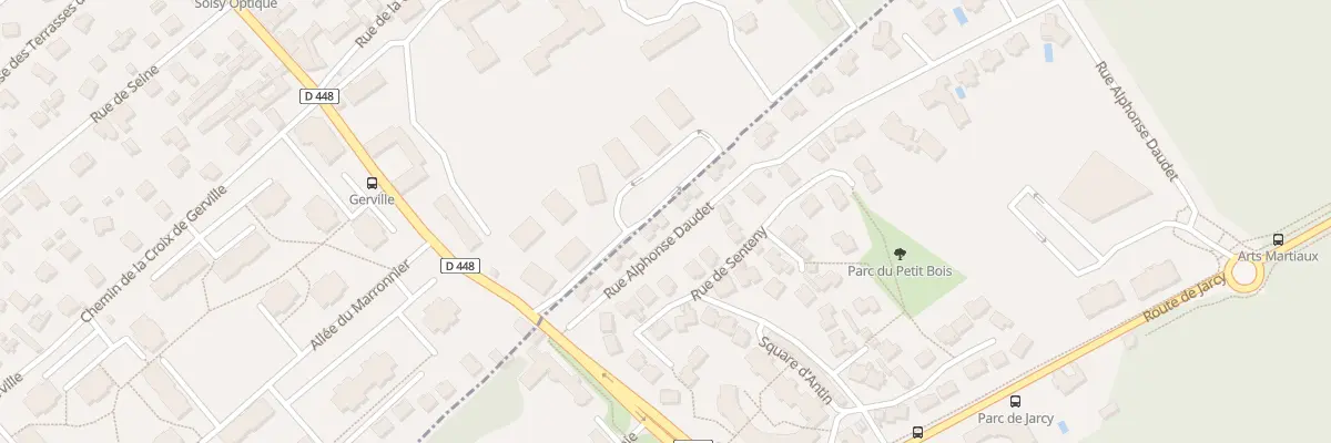 Plan du 12 Rue Alphonse Daudet à Étiolles