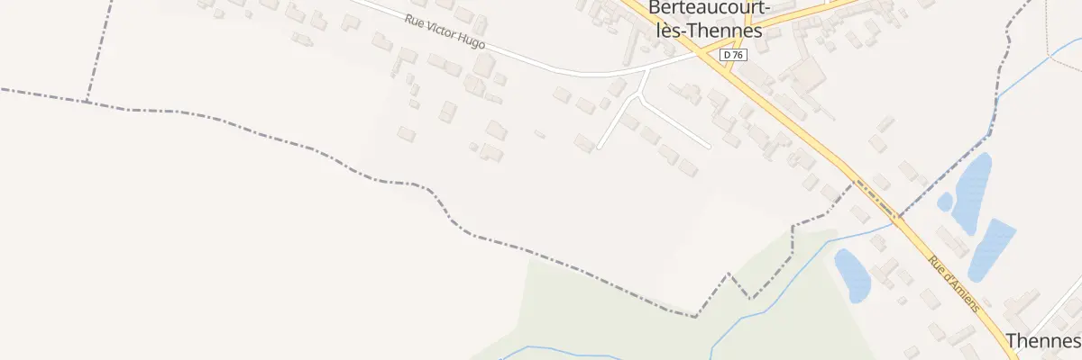 Plan du 3 Rue Victor Hugo à Berteaucourt-lès-Thennes