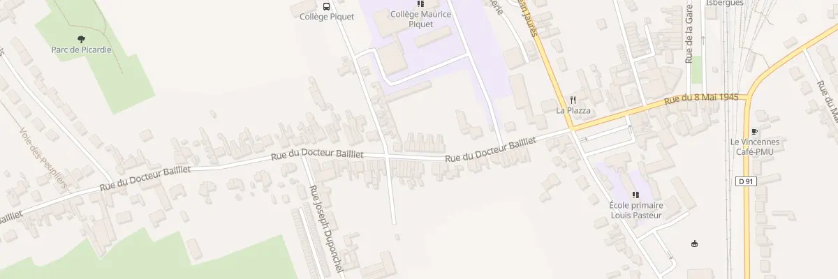 Plan du 165 Rue du Docteur Bailliet à Isbergues