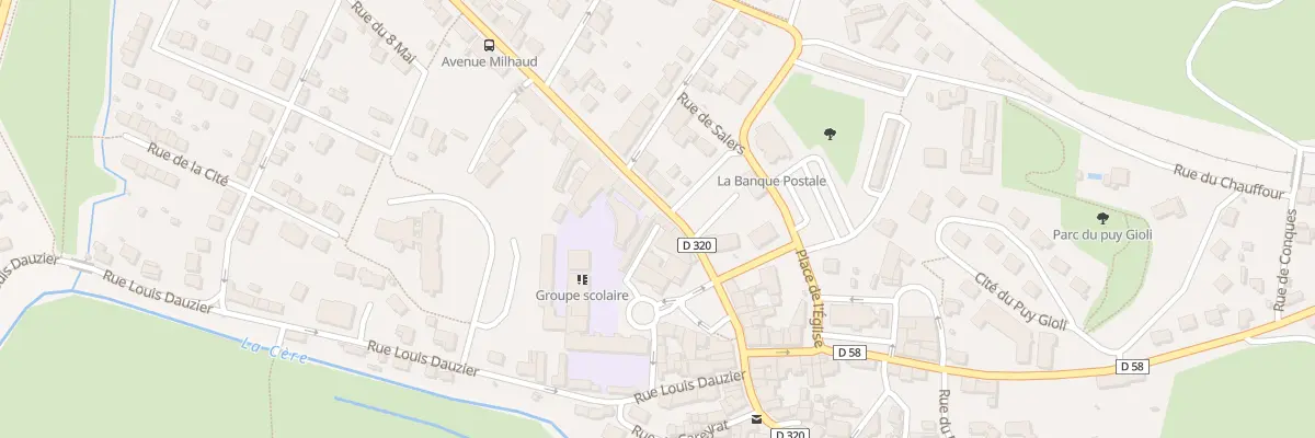 Plan du 8 Av du Général Milhaud à Arpajon-sur-Cère