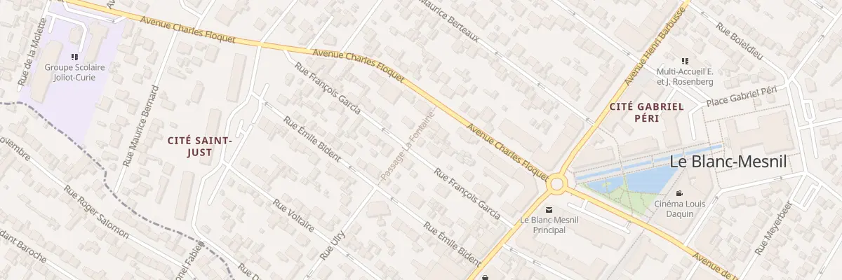 Plan du 16 Rue Francois Garcia au Blanc-Mesnil