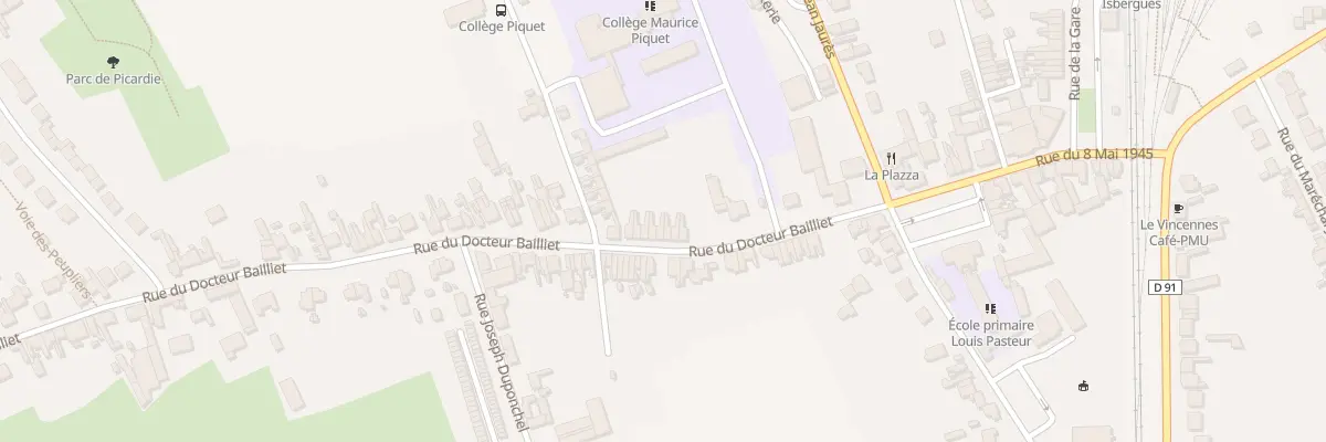 Plan du 155 Rue du Docteur Bailliet à Isbergues