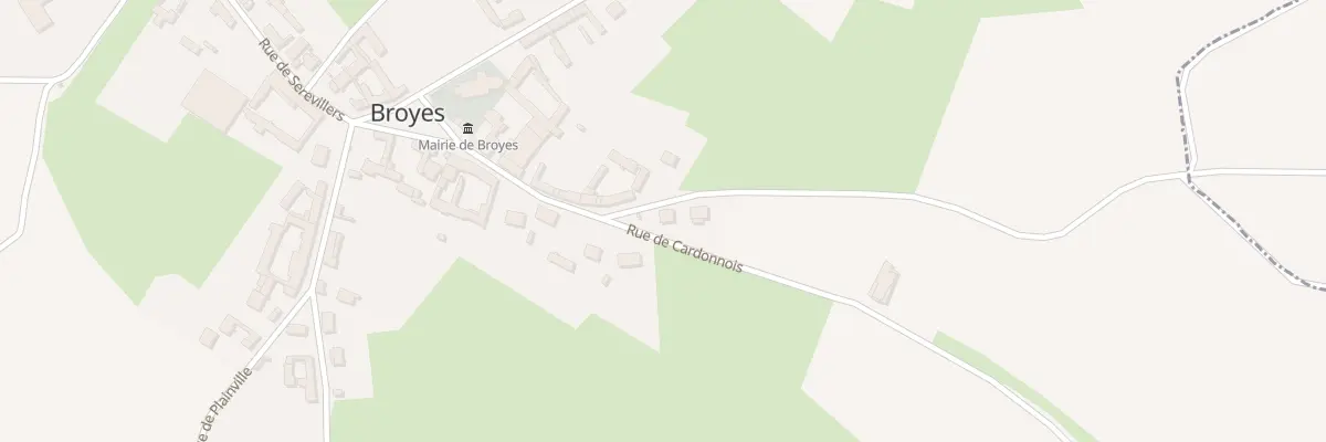 Plan du 20B Rue du Cardonnois à Broyes