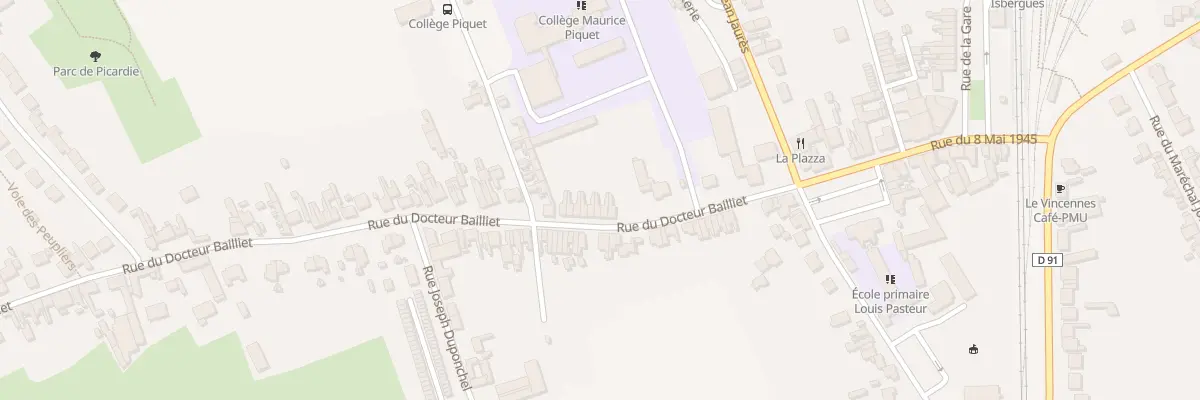 Plan du 149 Rue du Docteur Bailliet à Isbergues