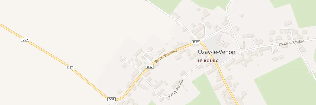 Plan du 9 Rte de Jariolle à Uzay-le-Venon