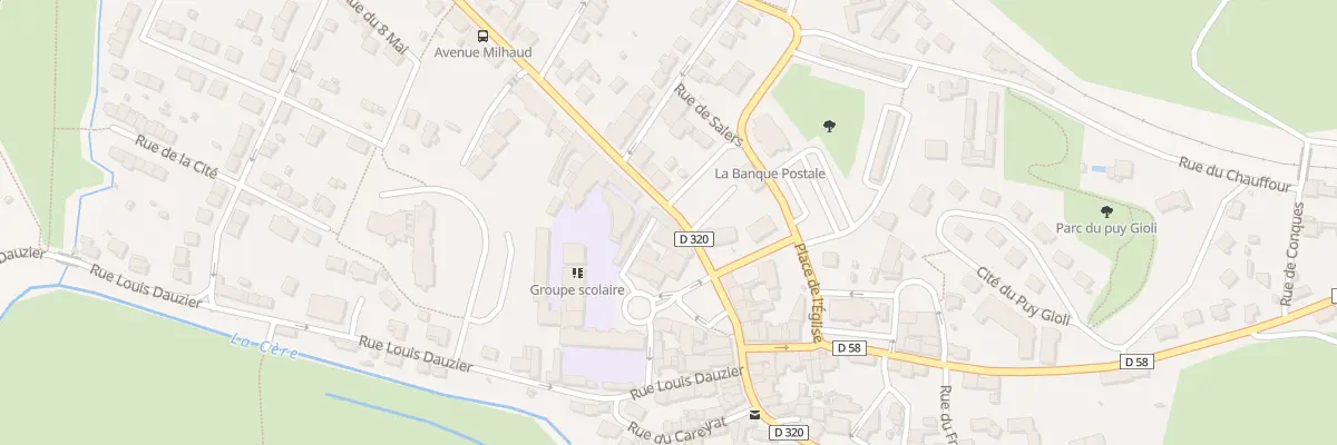 Plan du 6 Av du Général Milhaud à Arpajon-sur-Cère