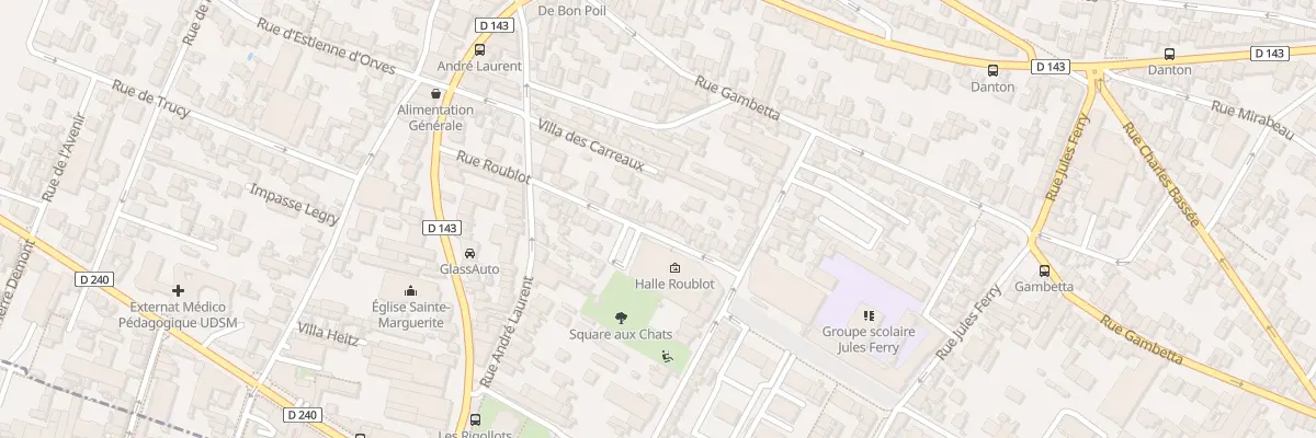 Plan du 94 Rue Roublot à Fontenay-sous-Bois