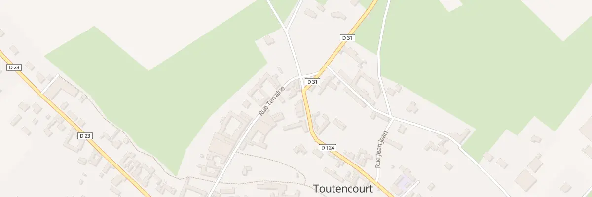 Plan du 13 Rue de Raincheval à Toutencourt