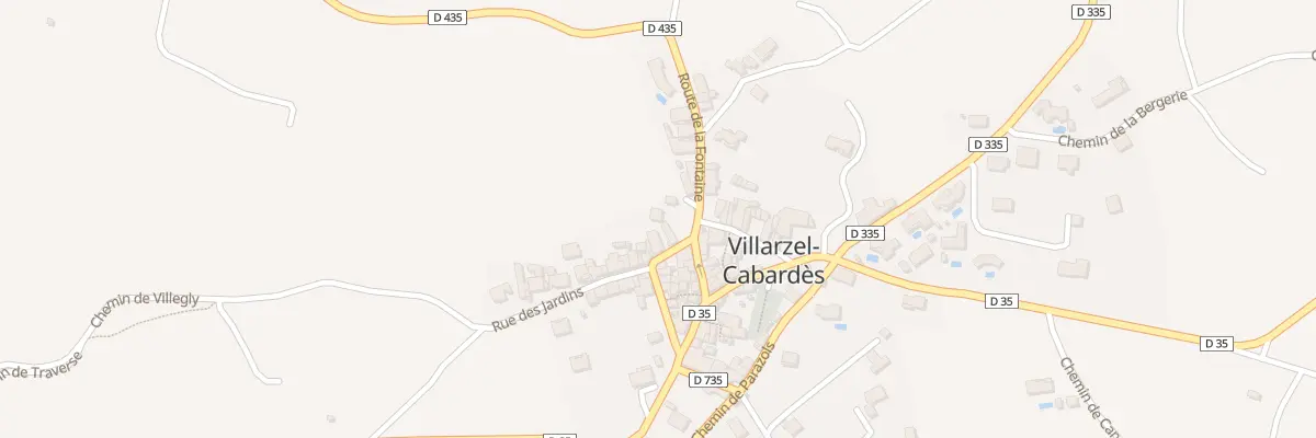 Plan du 1 Che de Parazols à Villarzel-Cabardès