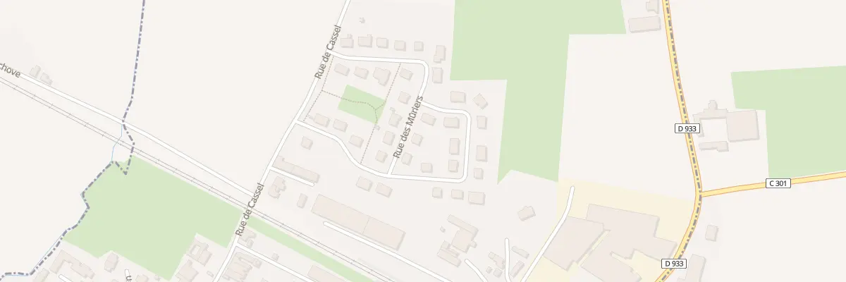 Plan du 38 Rue des Mûriers à Bavinchove