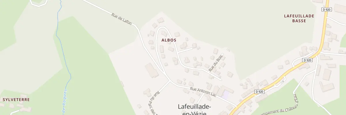 Plan du 14 Rue Albos à Lafeuillade-en-Vézie